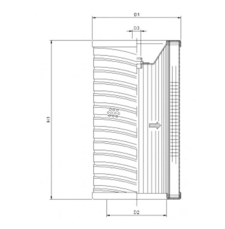 R703G25 filter element for return filter