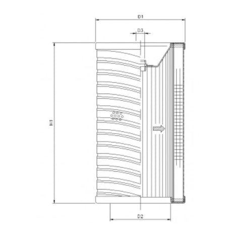 R704G03 filter element for return filter