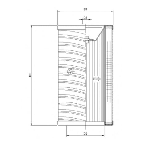 R705G06 filter element for return filter