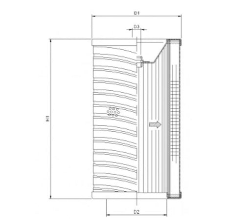 R710T10 filter element for return filter