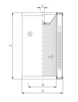 R714G10 hydraulic filter element