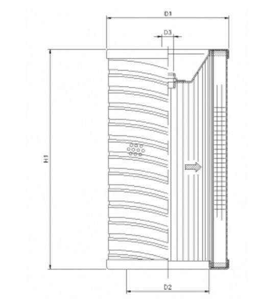 R722G01 hydraulic filter element