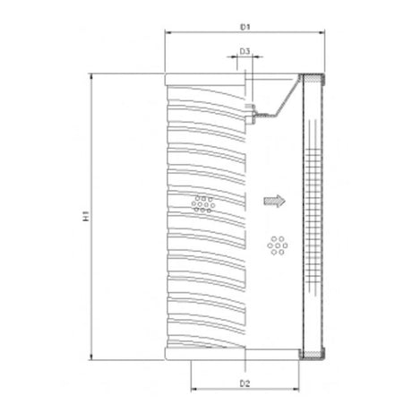 R727C10P filter element for return filter