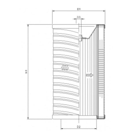 R730T60 filter element for return filter