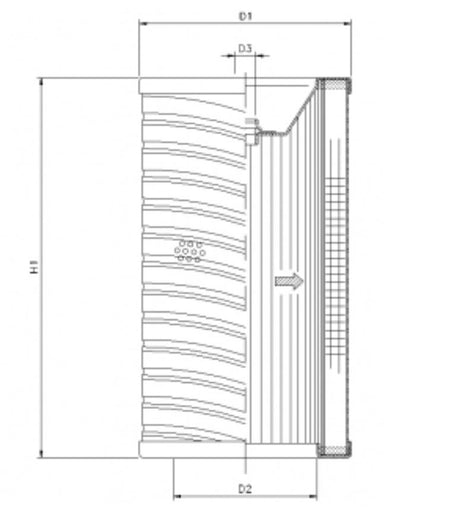 R732G10/1 Filter element for return filter