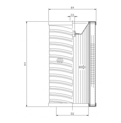 R733T100 filter element for return filter