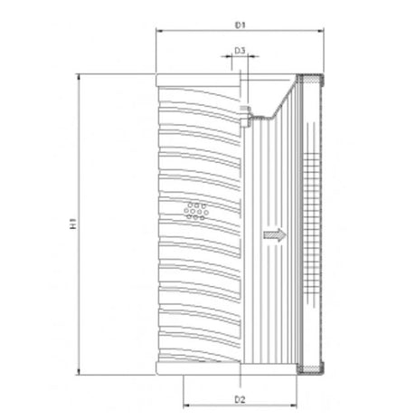 R735T100 filter element for return filter