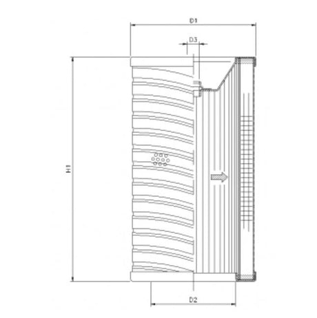 R735T10 filter element for return filter