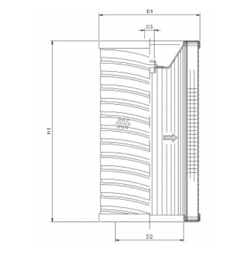 R737G06 hydraulic filter element
