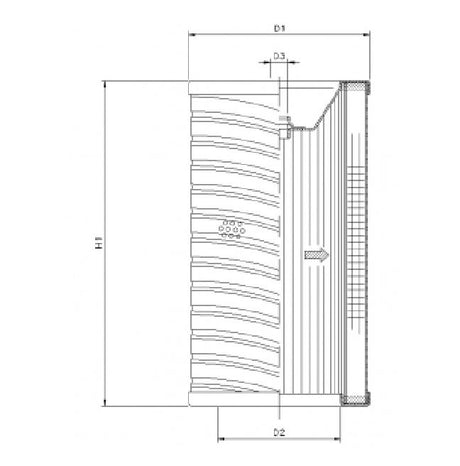 R737T120 hydraulic filter element