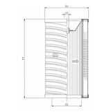 R740G10 hydraulic filter element