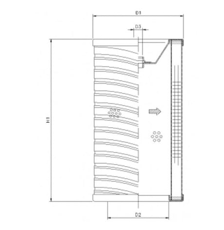 R741G10P filter element for return filter