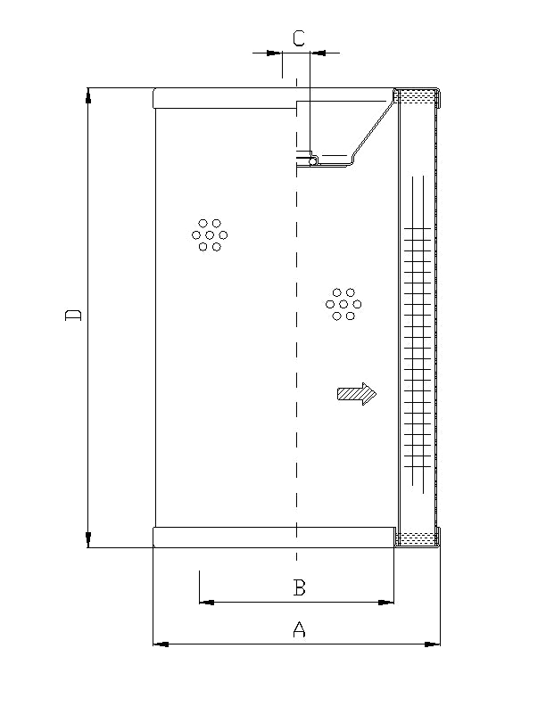 R743G06P hydraulic filter element