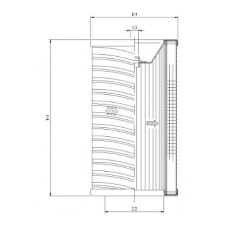 R744G06 filter element for return filter