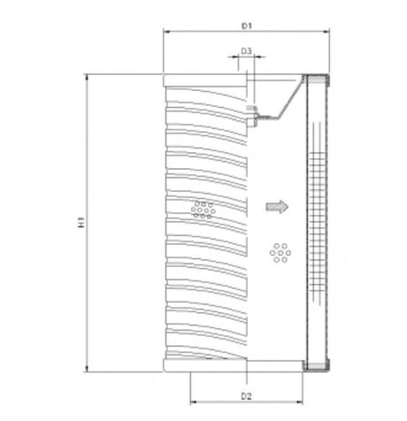 R751C10P filter element for return filter