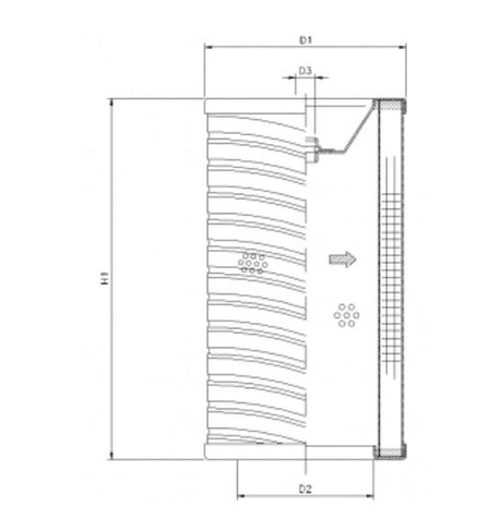 R752G25 filter element for return filter