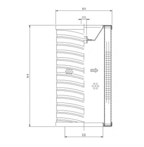 R754G06P filter element for return filter