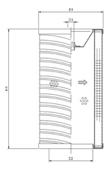 R754G25P hydraulic filter element