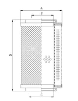RHK201M15B hydraulic filter element