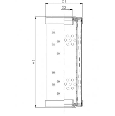 RHK251G15V Filter element for return filter