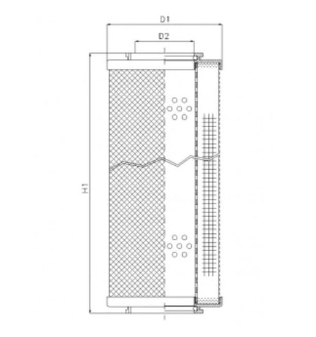 RHK800M15B hydraulic filter element