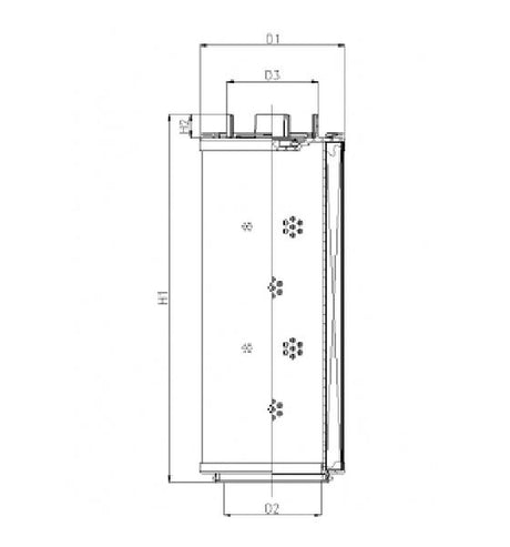 RHR110N10B3/AB1 Filter element for return filter