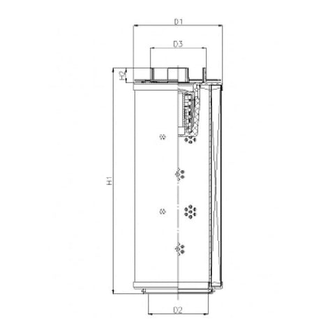 RHR1300G05B6/AB1 Filter element for return filter