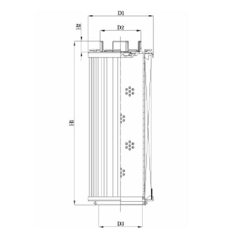 RHR1300GW03B0/AB1 hydraulic filter element