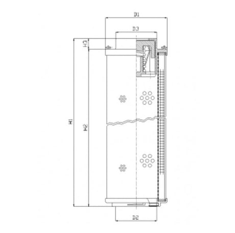 RHR1300N03V filter element for return filter