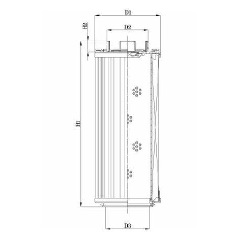 RHR1300S100B0/AB1 hydraulic filter element