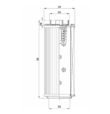 RHR1300S100B3/AB1 Filter element for return filter