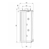 RHR1300S200B0/AB1 hydraulic filter element