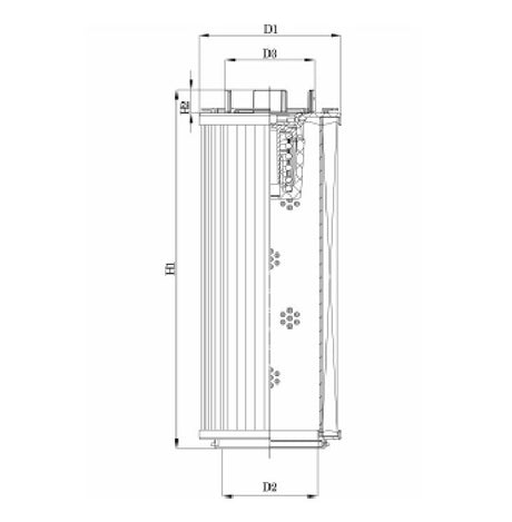 RHR1300S25B3/AB1 Filter element for return filter
