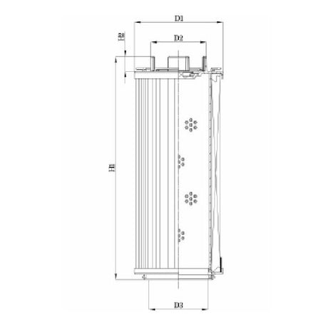 RHR1300S50B0/AB1 Filter element for return filter
