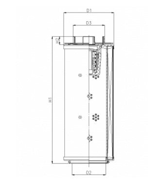 RHR150G10B3/ESD hydraulic filter element