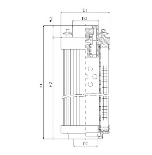 RHR160A10B3/AB1 hydraulic filter element