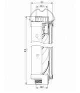 RHR165G10B3/016 hydraulic filter element