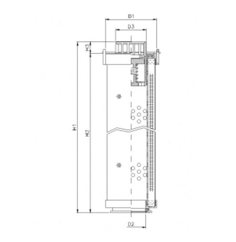 RHR165N20V filter element for return filter