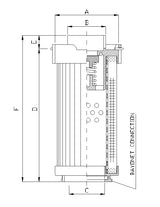 RHR165S100B hydraulic filter element
