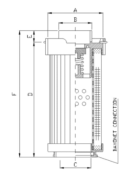RHR165S100B hydraulic filter element