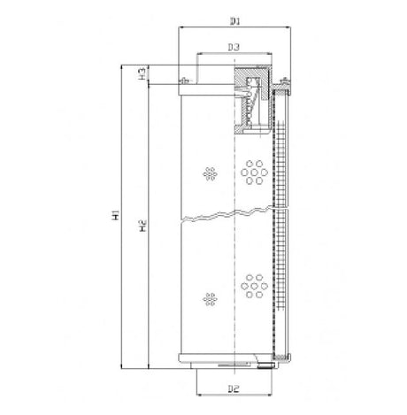 RHR1700G03B/2/ESD Filter element for return filter