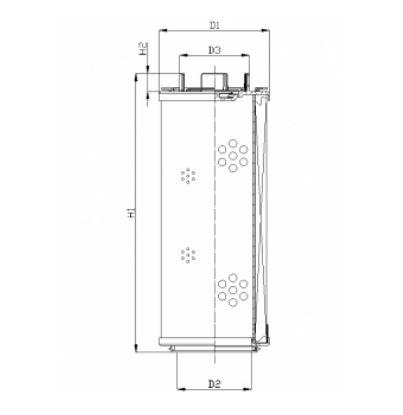 RHR1700M10B0/AB1 hydraulic filter element