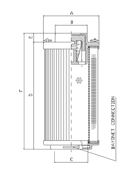 RHR1700S100B3/AB1 Filter element for return filter