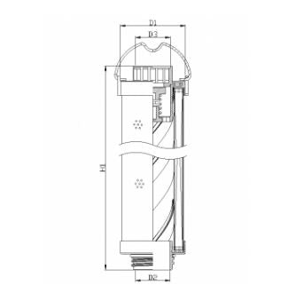 RHR185G03V3/016 hydraulic filter element