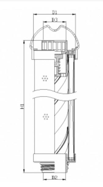 RHR195M08B3/016 hydraulic filter element