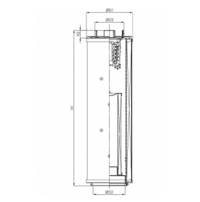 RHR2200G10B4/005 hydraulic filter element