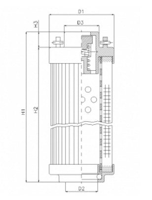 RHR240A03B3/AB1 hydraulic filter element