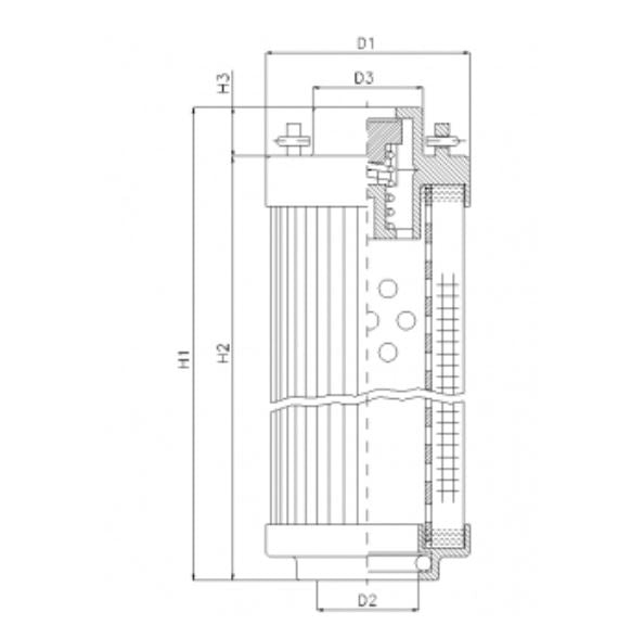RHR240B25V0/AB1 hydraulic filter element