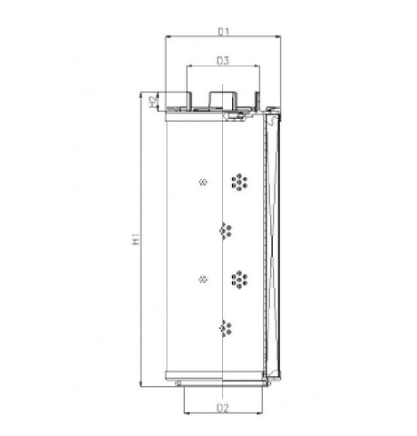 RHR2600G01V0/AB1 Filter element for return filter