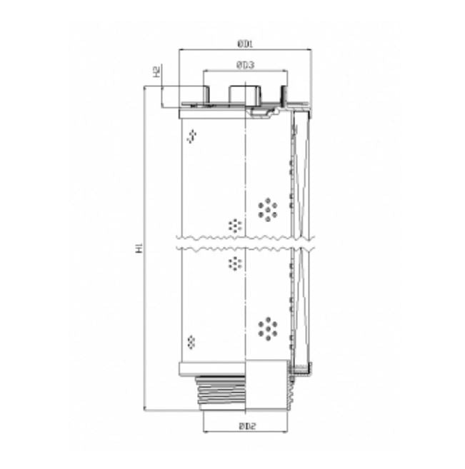 RHR2600G03B0/009 hydraulic filter element